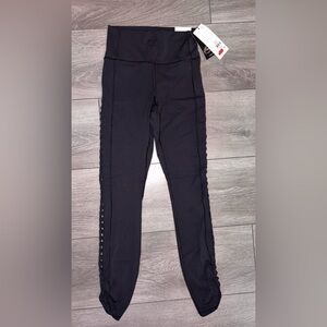 Calia Inspire Crochet 7/8 Leggings Size XS Pure Black Ankle New W Tags MSRP $108